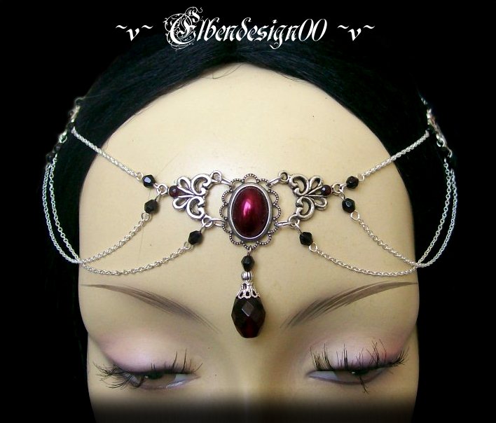 Stirnschmuck*Green Flower*LARP*circlet*Gothic*HdR^v^  