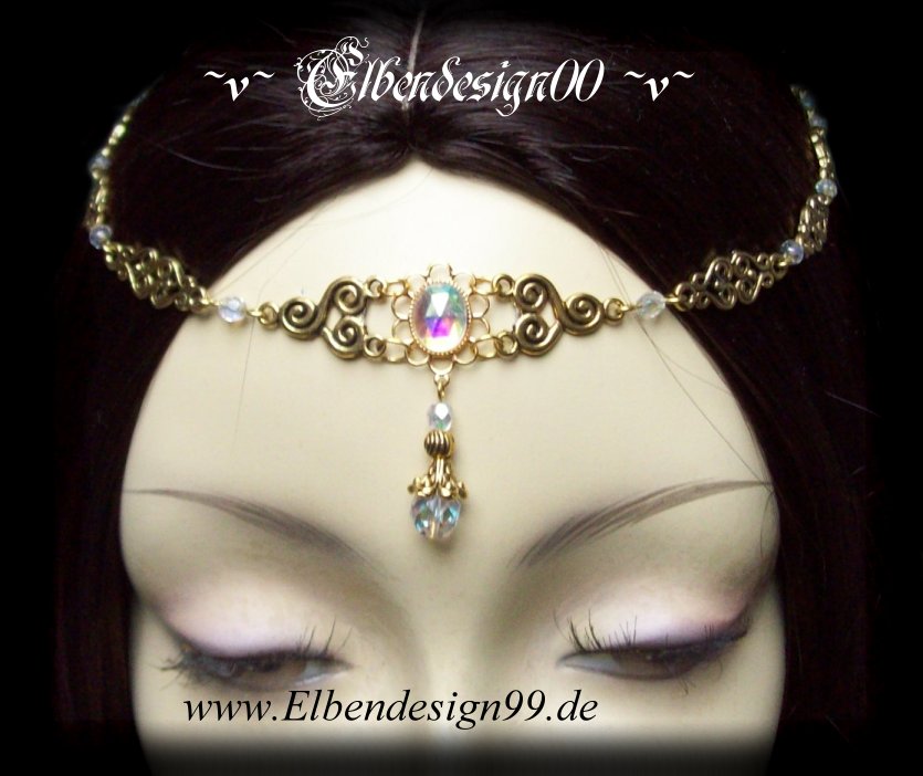 Stirnschmuck Galadriel LARP circlet medieval Arwen Tiara Diadem